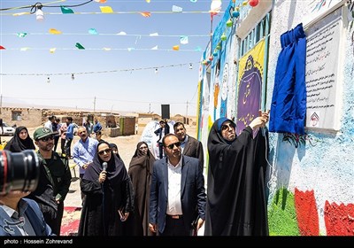 افتتاح مدرسه و کتابخانه توسط گروه جهادی شهدا