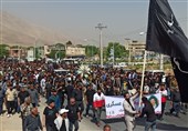 تشییع پیکر شهید دفاع از وطن"امین عسگری" در گهرو + فیلم