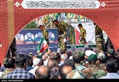 تشیع پیکر شهدای حملات رژیم صهیونیستی در خرم آباد