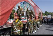 تشیع پیکر شهدای حملات رژیم صهیونیستی در خرم آباد