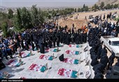 تشیع پیکر شهدای حملات رژیم صهیونیستی در خرم آباد