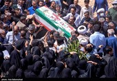 تشیع پیکر شهدای حملات رژیم صهیونیستی در خرم آباد