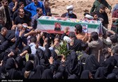 تشیع پیکر شهدای حملات رژیم صهیونیستی در خرم آباد