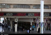 حرم حضرت معصومه(س) سیاهپوش عزای اباعبدالله(ع) شد