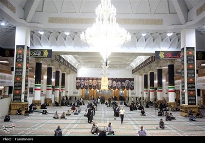 حرم حضرت معصومه(س) سیاهپوش عزای اباعبدالله(ع) شد