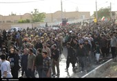 تشییع پیکر شهیدان طالبی و بافتی زاده در یزد