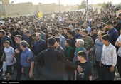 تشییع پیکر شهیدان طالبی و بافتی زاده در یزد