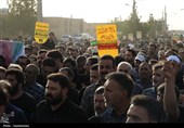 تشییع پیکر شهیدان طالبی و بافتی زاده در یزد