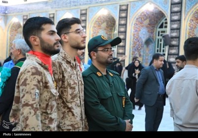 تشییع پیکر شهیدان طالبی و بافتی زاده در یزد