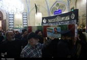 وداع با شهدای حملات رژِیم صهیونی در شب اول محرم در حرم