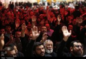 وداع با شهدای حملات رژِیم صهیونی در شب اول محرم در حرم