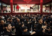 وداع با شهدای حملات رژِیم صهیونی در شب اول محرم در حرم