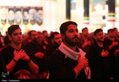 وداع با شهدای حملات رژِیم صهیونی در شب اول محرم در حرم