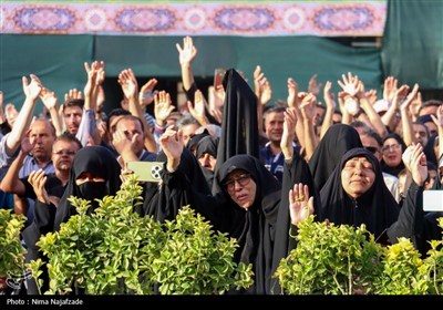 آیین اذن عزای امام حسین (ع) در حرم مطهر رضوی