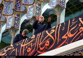 آیین اذن عزای امام حسین (ع) در حرم مطهر رضوی