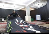 آماده سازی خیمه عزا و مراسم شب اول محرم هیئت رزمندگان اسلام بجنورد