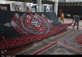 آماده سازی خیمه عزا و مراسم شب اول محرم هیئت رزمندگان اسلام بجنورد
