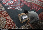 آماده سازی خیمه عزا و مراسم شب اول محرم هیئت رزمندگان اسلام بجنورد
