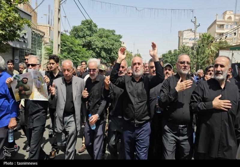 وداع باشکوه مردم ورامین با شهیدان مدافع وطن