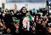 روایتی از اشک بر گهواره؛ مادران سمنانی برای 6 ماهه تشنه  کربلا لالایی خواندند+فیلم