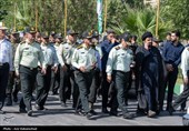 تشییع پیکر شهید امیرحسین طولابی در خرم‌آباد
