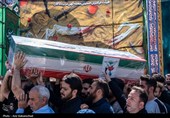 تشییع پیکر شهید امیرحسین طولابی در خرم‌آباد