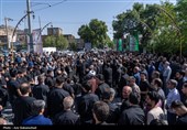 تشییع پیکر شهید امیرحسین طولابی در خرم‌آباد