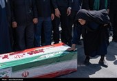 تشییع پیکر شهید امیرحسین طولابی در خرم‌آباد