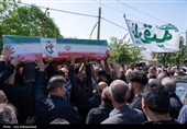 تشییع پیکر شهید امیرحسین طولابی در خرم‌آباد