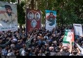 تشییع پیکر شهید امیرحسین طولابی در خرم‌آباد
