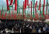 تشییع پیکر شهید امیرحسین طولابی در خرم‌آباد