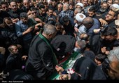 تشییع پیکر شهید امیرحسین طولابی در خرم‌آباد