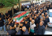  تشییع  پیکر شهدای حمله رژیم صهیونی به زندان اوین