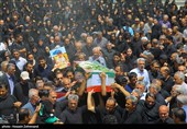  تشییع  پیکر شهدای حمله رژیم صهیونی به زندان اوین