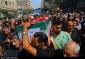  تشییع  پیکر شهدای حمله رژیم صهیونی به زندان اوین