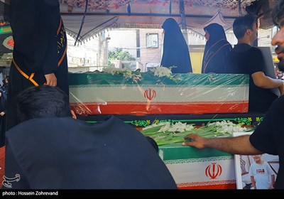  تشییع پیکر شهدای حمله رژیم صهیونی به زندان اوین