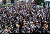تشیع پیکر شهدای حملات رژیم صهیونیستی در مشهد
