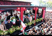 تشیع پیکر شهدای حملات رژیم صهیونیستی در مشهد