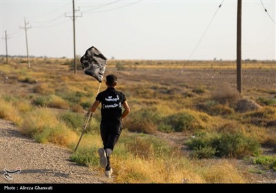 سیاه پوشی محورهای مواصلاتی رامشیر منتهی به مرز شلمچه