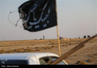 سیاه پوشی محورهای مواصلاتی رامشیر منتهی به مرز شلمچه