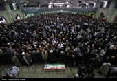 مراسم تشییع پیکر شهیده حمله رژیم صهیونیستی به زندان اوین-همدان