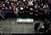 مراسم تشییع پیکر شهیده حمله رژیم صهیونیستی به زندان اوین-همدان