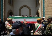 مراسم تشییع پیکر شهیده حمله رژیم صهیونیستی به زندان اوین-همدان