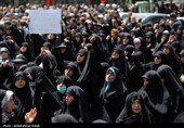 مراسم تشییع پیکر شهیده حمله رژیم صهیونیستی به زندان اوین-همدان