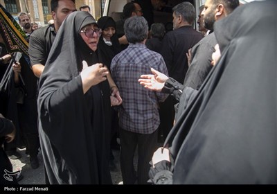 مراسم تشییع پیکر شهید محمدمعین نظری در کرمانشاه