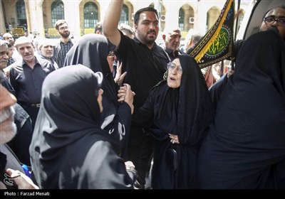 مراسم تشییع پیکر شهید محمدمعین نظری در کرمانشاه