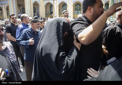 مراسم تشییع پیکر شهید محمدمعین نظری در کرمانشاه
