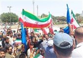 راهپیمایی اهل سنت بوشهر در محکومیت تجاوز آمریکا و اسرائیل به خاک ایران