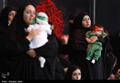 پژواک مظلومیت شهید شش ماهه کربلا در آغوش مادران سوگوار جزایر خیلج فارس