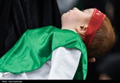 عهد شیرخوارگان با امام مهدی(عج) در مسجد جمکران+ تصاویر